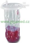 Disposable liquid bag and jar lid for system MONOKIT (hydrophobic, antibacterial), packing of 50 pieces 