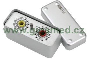 Aluminium small COMBI Endo box Type D for Endo instruments and Gutta Percha & Paper Points