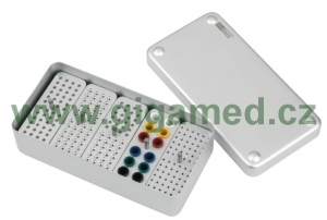 Large aluminium oblong box Type C for Endo instruments and points