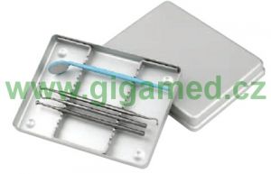 Instrument Tray Type A (Non-Perforated) - for storage of 10 instruments, aluminium, autoclavable