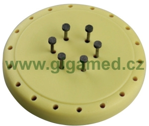 Magnetic bur block (round, 24  holes), autoclavable