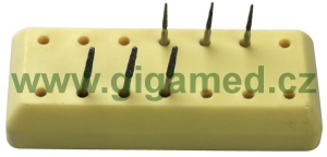 Magnetic bur block (oblong, 14 holes), Type A - autoclavable