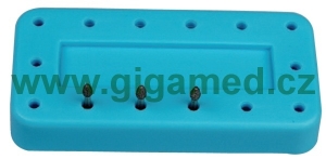 Magnetic bur block (oblong, 14 holes), Type B - autoclavable