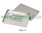 Stainless Steel Tray with cover, Type G, autoclavable
