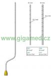 Sterilisable liposuction cannula - 20 cm,  Ø 3 mm, 22 holes, bayonet / Thigh / Shank