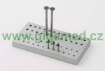 Steri bur block Type C,  for 24 FG high speed burs & 24 RA  low speed burs, without cover, autoclavable