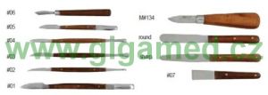 Wax knife # round - nůž na vosk - nerezová ocel, sterilizovatelný