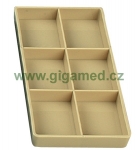 Cabinet Tray #20 - 6 compartment, plastic, autoclavable