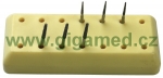 Magnetický stojánek pro vrtáčky (podlouhlý, 14 otvorů), typ A - sterilizovatelný - DOPRODEJ- 1x poslední kus