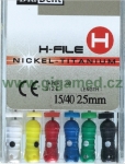 H-Files (NITi) - pilníky nikl titanové - ruční sada - 21 mm