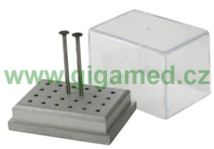 Bur block Type B - for 24 RA  low speed burs, with plastic cover 