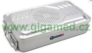 Sterilizační kontejner, hliníkový, neperforovaný, 465 x 280 x 100 mm